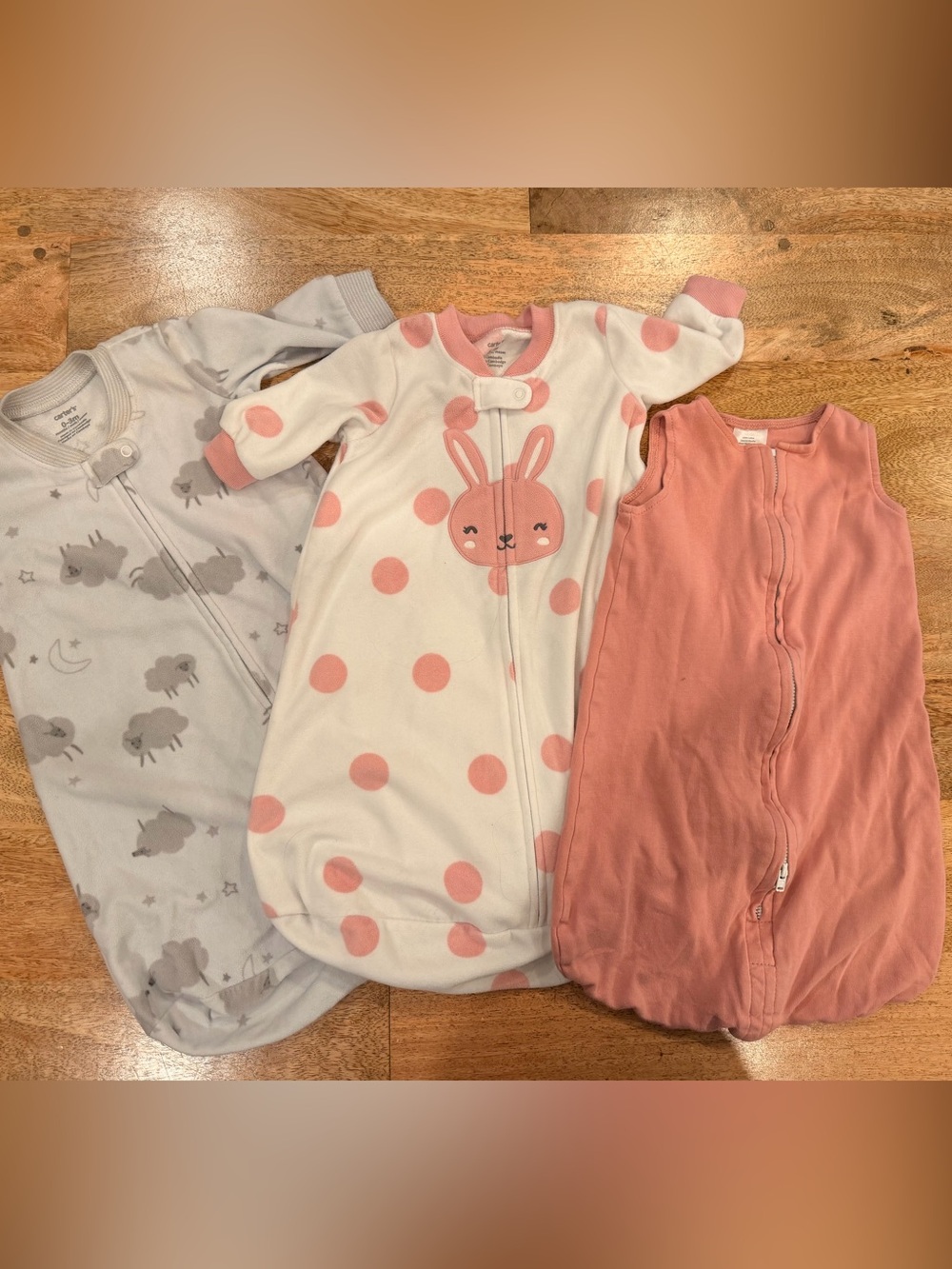 Baby Sleep Sack Bundle 0–3 Months Carter’s & Ely’s & Co. Set of 3